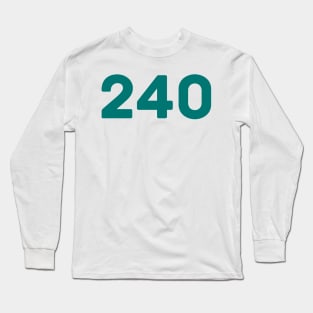 Player Number 240 Squad The Game Long Sleeve T-Shirt